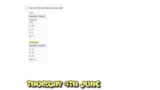 Y7 - W8L4 (Thu 4th Jun) - Unit Ratios