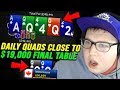 QUADS ON THE FINAL TABLE BUBBLE! (888POKER $215 MEGA DEEP)