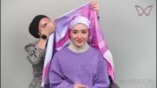 Hijab Tutorial by Hannah Delisha for DÈLICÍA Satin Matte Collection