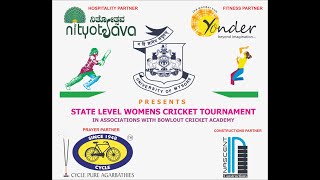 STATE LEVEL WOMENS CICKET TOURNAMENT IN ASSOCIATION WITH BOWLOUT CRIKET ACADEMY II MATCH 01 II