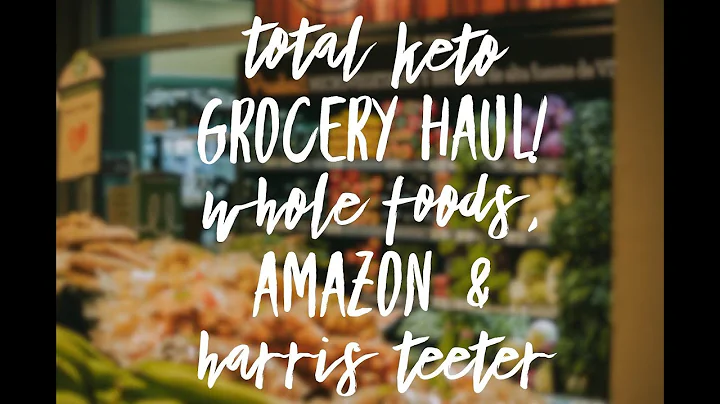MASSIVE KETO GROCERY HAUL! AMAZON, WHOLE FOODS & HARRIS TEETER!