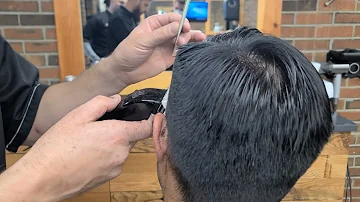 MC Barber Demonstrates Cutting and Styling Straight Asian Hair