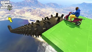 قراند 5 : باركور منحدر أم أربع وأربعين🐸GTA 5 - Centipede Mega Ramp Pakour