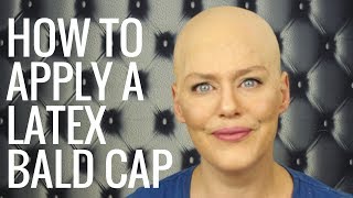 How to apply a Latex Bald Cap - YouTube
