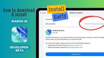 How to Install iOS26/iPadOS 26 Developer Beta early