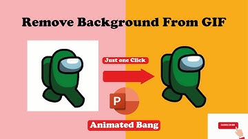 How to Remove GIF Background In PowerPoint ||2016|| ANIMATED BANG||