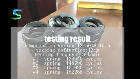 fatigue testing of 12mm compression spring -XULONG SPRING