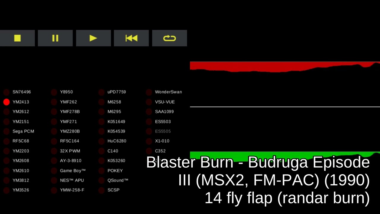 Blaster Burn - Budruga Episode III (MSX2, FM-PAC) - track 14 fly flap (randar burn)