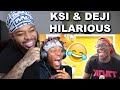 😂 KSI & DEJI FUNNY MOMENTS | Reaction