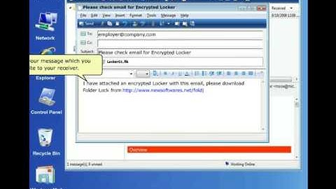 Email Encrypt - Email your locker with Folder Lock