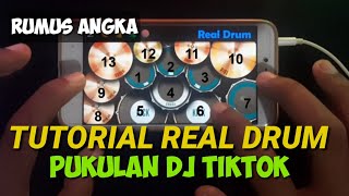 TUTORIAL | CARA BERMAIN REAL DRUM DJ TIKTOK MENGGUNAKAN RUMUS ANGKA