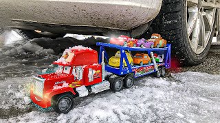 Car vs Lightning McQueen, Tow Mater, Mack, Sally | Crushing Crunchy & Soft Things by Car Smash #43 screenshot 5