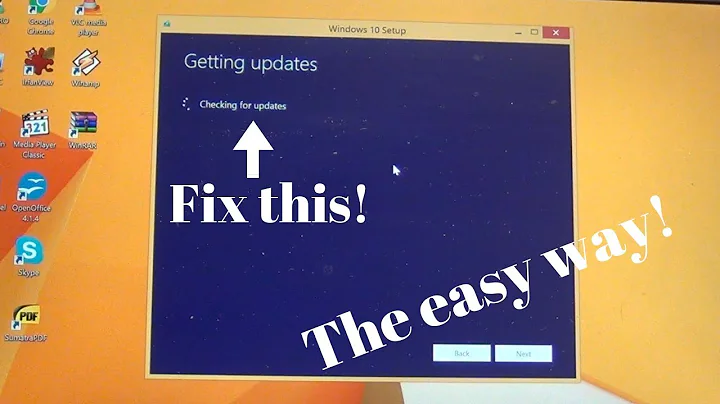 How to fix Windows 10 Setup stuck at Getting updates Checking for updates - The easy way!