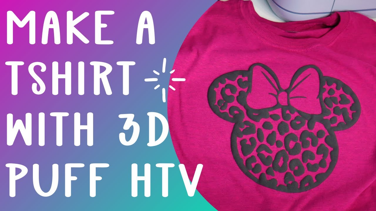 HOW TO USE PUFF HEAT TRANSFER VINYL USING THE CRICUT EASY PRESS MACHINE