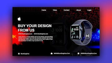 Professional Website Banner Design - Adobe Photoshop Tutorial
