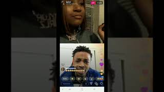 FLIGHT REACTS Argues with his EX TI from Taylor Girlz on INSTAGRAM LIVE (it gets awkward)