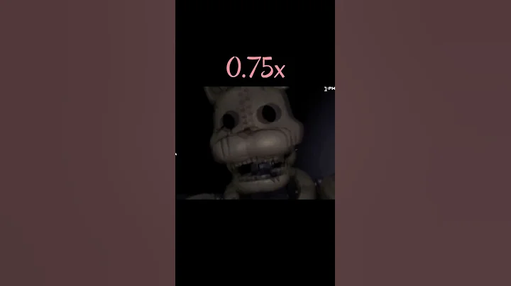 FNaC 2 – The Cat – Jumpscare 0.25x ➜ 2x