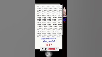 Find (Spot)1117 in 5 seconds, #observation  #skills , Visual Test,  #search #puzzle #shorts #quiz