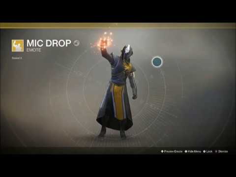 Destiny 2 &quot;Mic Drop&quot; Exotic Emote from Season 2 (PS4, Xbox One, PC)