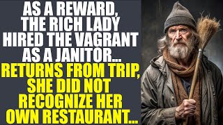 Rich Lady Hired Vagrant As Janitor... Returns From Trip, She Did Not  Recognize Her Own Restaurant..