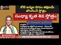 సంధ్యా కృత శివ స్తోత్రం || Sandhya Krutha Shiva Sthotram By Bramhasri Vaddiparti Padmakar Garu