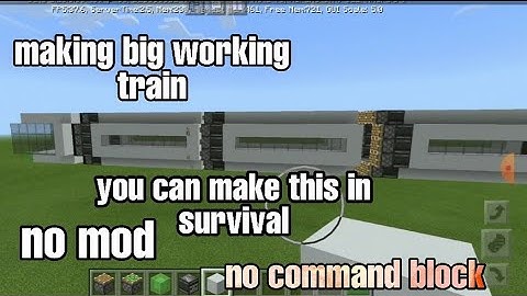 How to make working piston train in Minecraft without command block, without mod in survival