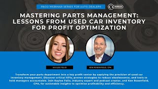 Mastering Parts Management: Lessons from Used Car Inventory for Profit Optimization