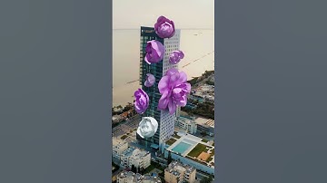 Ritz Carlton covered by #flowers #cgi #architecture #3darchitecturalvisualization #vfx #shorts