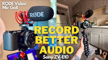 How to Record AUDIO like a Pro on Sony ZV-E10!
