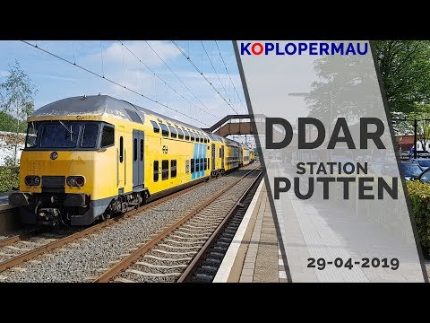 Treinen spotten op station Putten (DDAR nog in dienst) - 29 april 2019