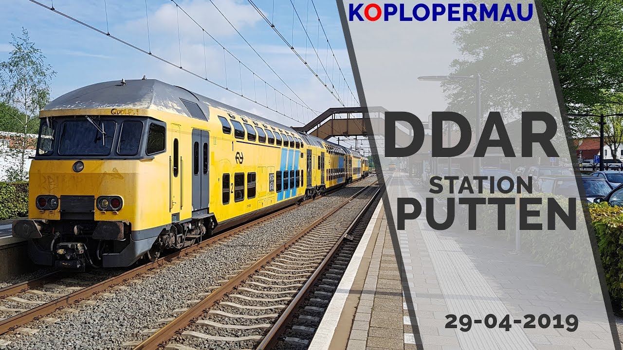 Treinen spotten op station Putten (DDAR nog in dienst) - 29 april 2019