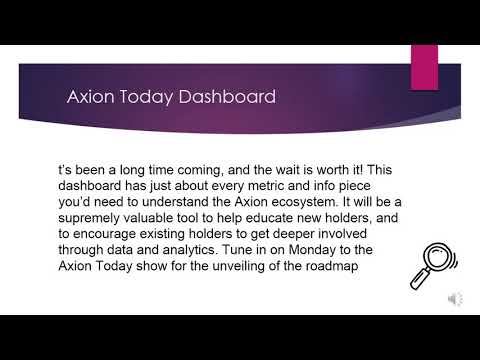 Axion is currently working on and why