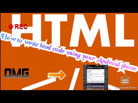 How to write html code on your Android phone - YouTube