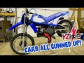 YAMAHA PW80 "Y-ZINGER" DIRT BIKE - CARB REBUILD (WON'T KICK OVER!)