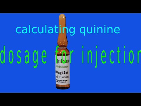 Wideo: Czy można podać chininę dożylnie?