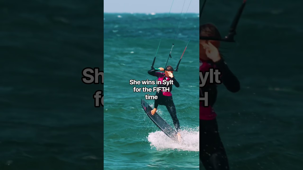 Oops she did it again! 5 titles in Sylt for Capucine #gkakiteworldtour #kitesurfing #kiteboarding