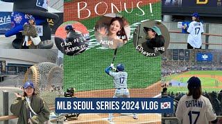 🇰🇷 MLB SEOUL SERIES 2024 DODGERS VS PADRES GAME 1 vlog! Bonus Aespa, Cha Eunwoo & GDragon!