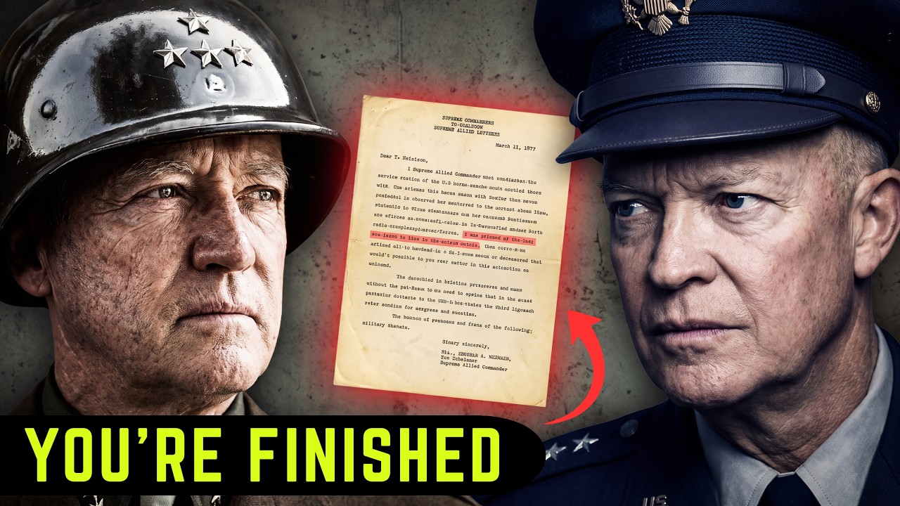 What Eisenhower Said to Patton After He Beat and Humiliated Two Soldiers (FINAL LETTER)