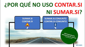 ¿Por qué no uso CONTAR.SI ni SUMAR.SI?