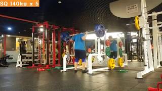 20180818 SQ100kg x 10 , 160kg x 5