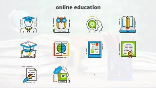 Online Education Flat Animated Icons By Iconx For Adobe After Effects