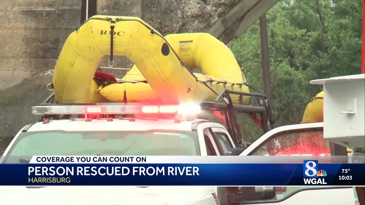 Person rescued from Susquehanna River in Harrisburg - YouTube