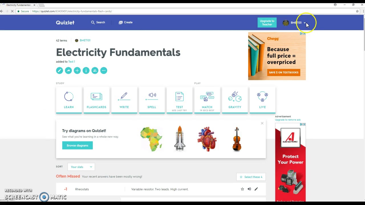 Quizlet BMET 101 Part 3