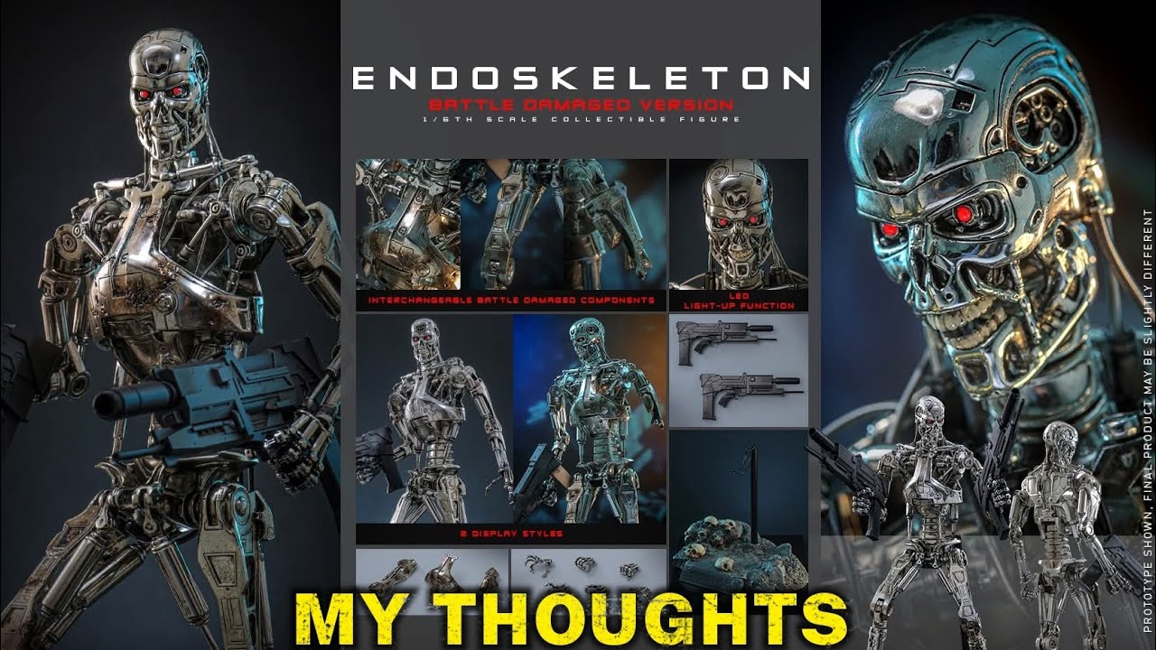 HOT TOYS ENDOSKELETON TERMINATOR 2. MY THOUGHTS - YouTube