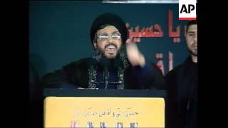 Download lagu Radical muslim leader Sheik Nasrallah addresses massive rally