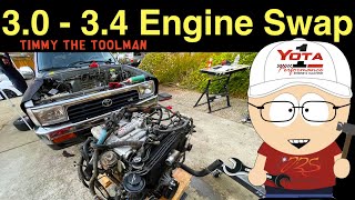 3.0L V6 3VZE to 3.4L V6 5VZFE Engine Swap (2nd Gen 4Runner)  Part 1