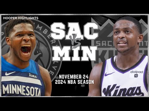 Sacramento Kings vs Minnesota Timberwolves Full Game Highlights | Nov 24 | 2024 NBA Season