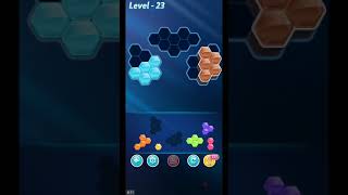 BLOCK HEXA PUZZLE LEVEL 23 ANSWERS ALTERNATIVE A LEVEL PACK PREMIUM PUZZLES screenshot 1