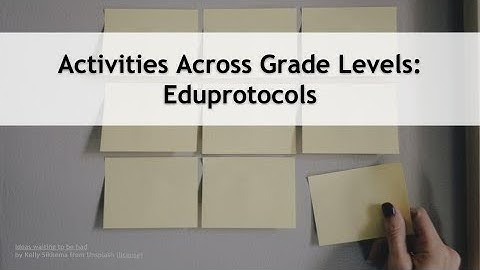 Activities Across Grade Levels: Eduprotocols