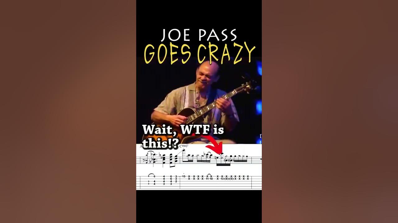 Joe Pass GOES CRAZY 🤪 #shorts Joe Pass GOES CRAZY 🤪 #shorts